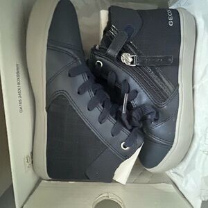 Geox Men's Navy High-Top Sneakers
